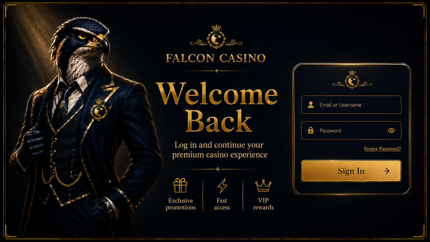 Falcon Casino Login – Secure Access to Your Account