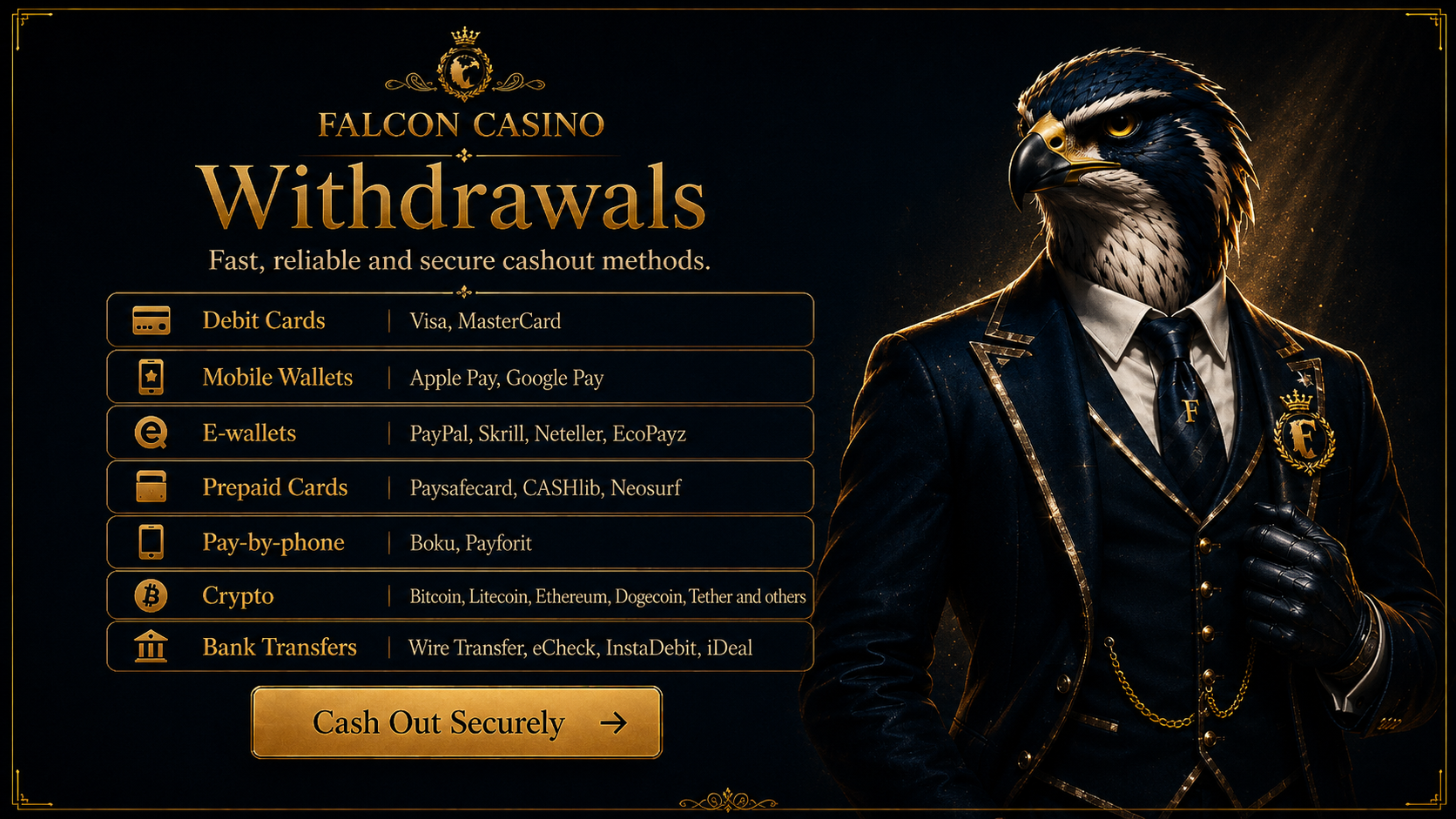 Falcon Casino Withdrawal – Get Your Winnings Fast